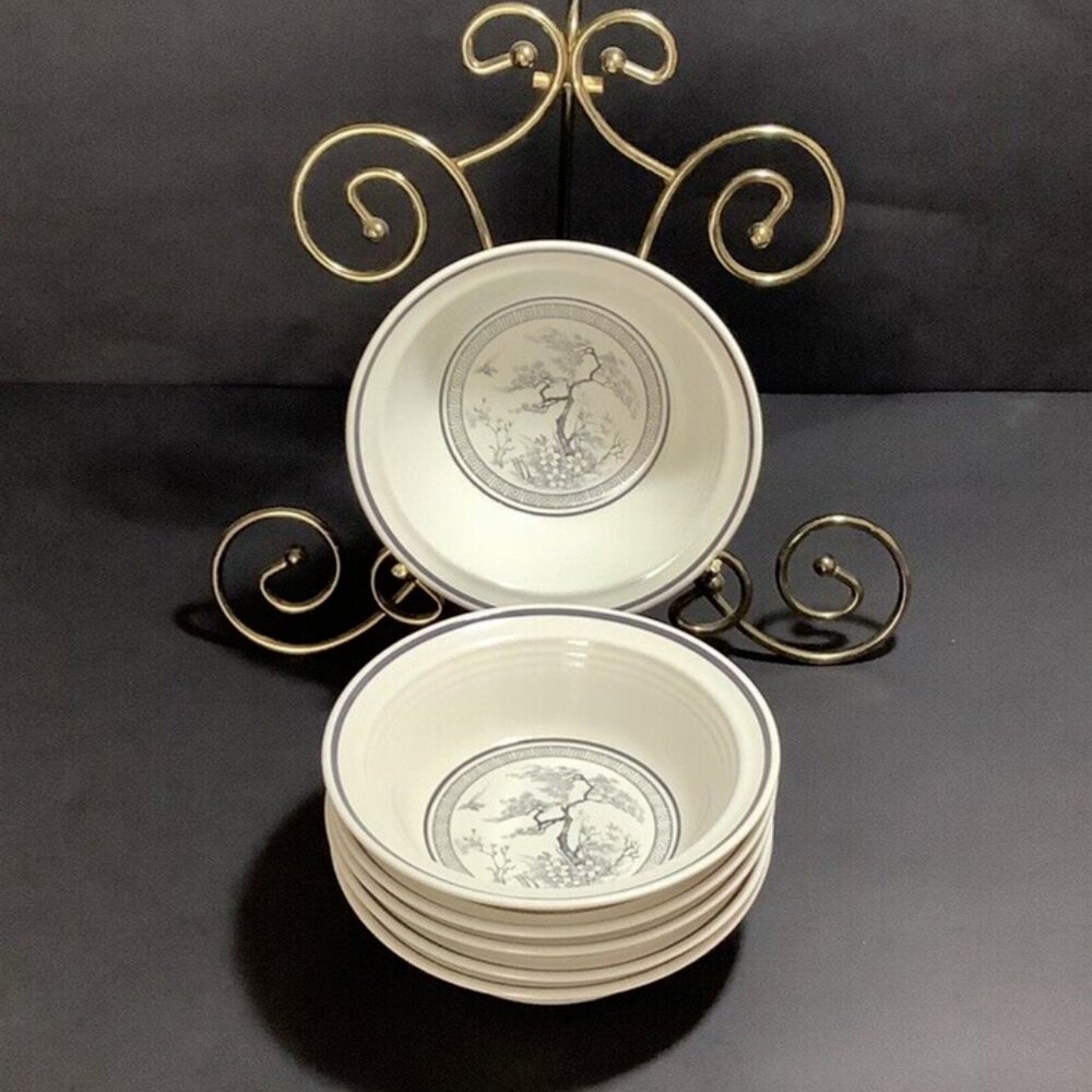 ROYAL DOULTON LAMBETHWARE Asian Dawn 6 Fruit Dessert Bowls Exc. Unused Cond!!